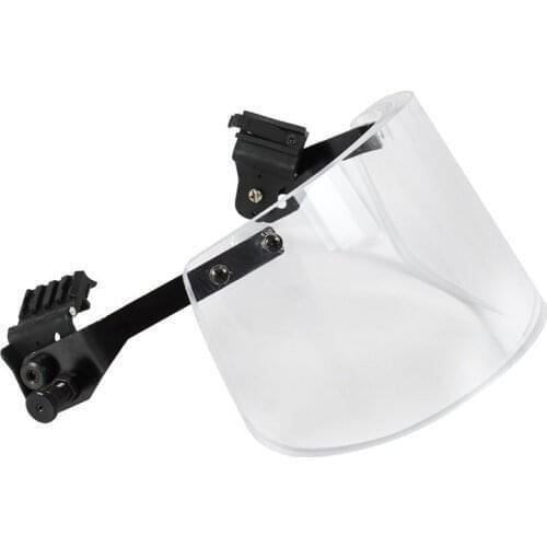 Bulletproof Tactical Helmet Visor NIJ 3A Ballistic Mask For Picatinny Railed Helmet