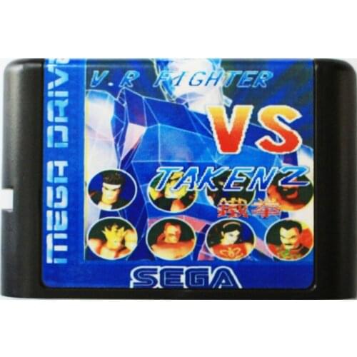 V.R Fighter VS Taken 2 16 bit MD Game Card For Sega Mega Drive For SEGA Genesis