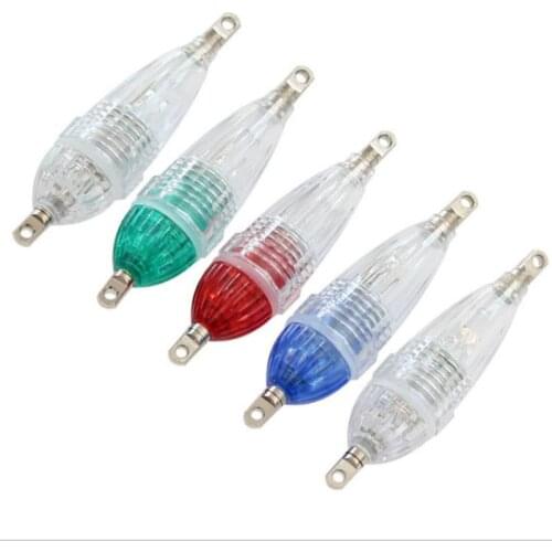 Outdoor Sports Entertainment Deep Sea Mini Led Plastic Glow Waterproof Dripping Under Fishing Tackle Squid Bait Lamp Tool