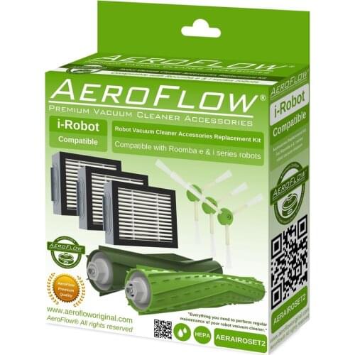 Robotic Vacuum Cleaner Filter AeroFlow Original iRobot Roomba E7 Compatible Filter Set (Guaranteed) HT-SF0296-1