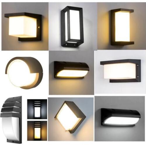 AC 85-265V Radar Motion Sensor LED Wall Light 8W 12W 18W Modern LED Wall Lamp Porch Light Nordic Courtyard Light