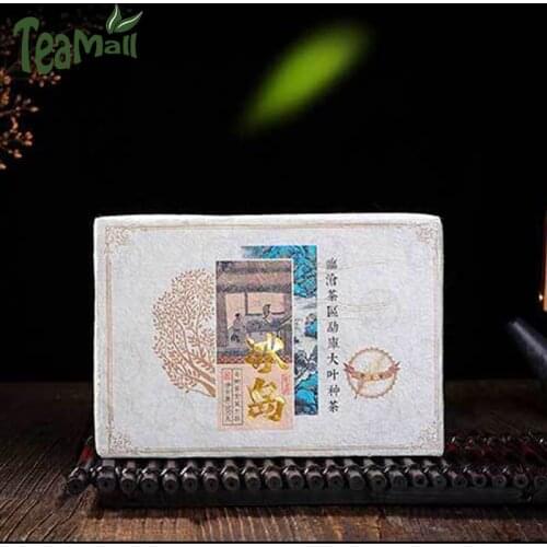 2020 Bingdao Raw Puer Chinese Tea Yellow Leaves Sheng Puer Chinese Tea Menghai Old Trees Tea Brick 500g
