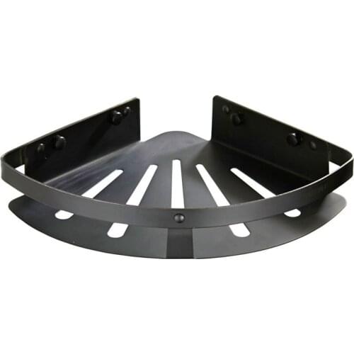 304 Stainless Steel Black Bathroom Corner Shelf Shower Room Rack For Body Wash Bottle Toilet Corner Table Shelf Rack Holder