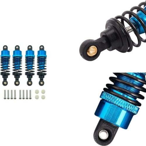 4Pcs Aluminum Alloy Shock Absorbers Damper Set for Tamiya TT-01 TT01 TT-02 TT02 1/10 RC Car Upgrade Parts