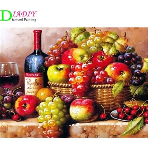 5D Diamond Painting Cross Stitch Fruit Picture With Rhinestones Diamond Mosaic Sale Full Square Drill Diamond Embroidery