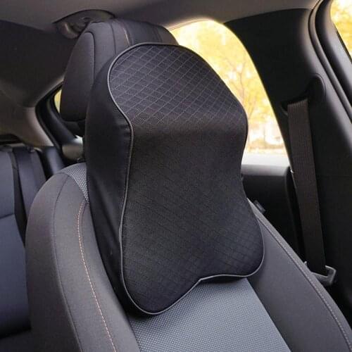 Car Neck Pillow Adjustable Head Restraint 3D Memory Foam Auto Headrest Travel Pillow Neck Support Holder Seat Covers Car Styling