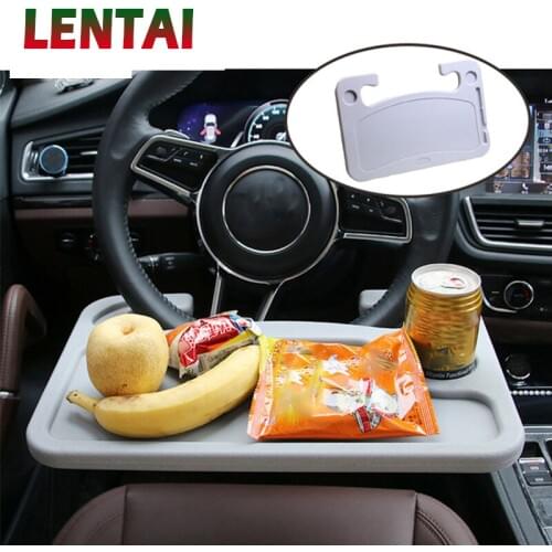 LENTAI 1Pc Car Steering wheel Holder Stand Laptop Desk For Fiat VW Polo Golf MK4 4 MK7 Touran T5 Bora Skoda Rapid Fabia Yeti