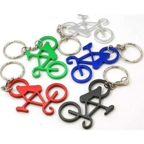 Free Shipping + Wholesale Cute Bike Bicycle Metal Beer Bottle Opener keychain key rings for bike