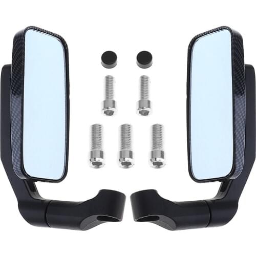 2pcs Universal Durable Modified Serpentine Universal Motorcycle Rearview Mirror Side Mirrors Handlebar Fit for Motorcycle