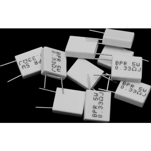 10 pcs 0.33R 5 W 5% Cement Resistor 0.33R 0.33Ohm Non-Inductive Resistor BPR56