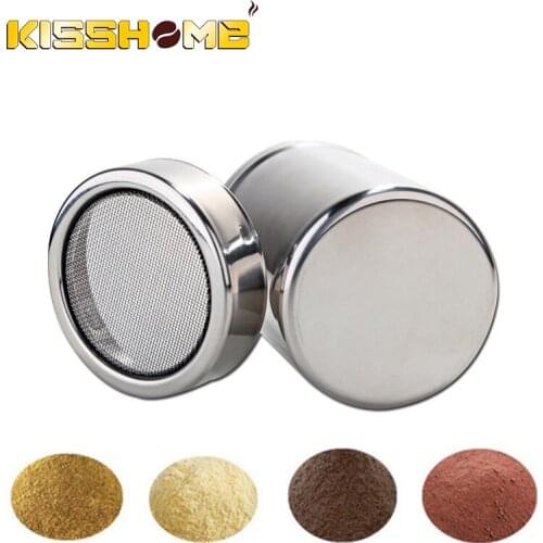 1Pc Stainless Steel Sprinkle Cocoa Cinnamon Sugar Gauze Mesh Jar Seasoning Bottle Fancy Coffee Powder Duster Pepper Shaker Can