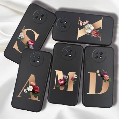 For Xiaomi Redmi Note 10 9T Case Cover Silicone Matte Alphabet Letter For Redmi Note10 Case Bag Black