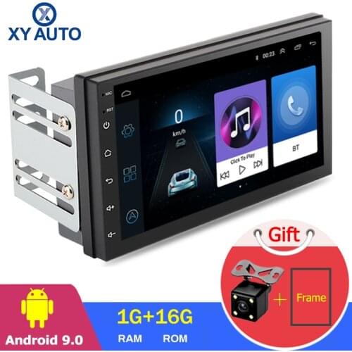 Hot sale 7 inch Android 9.0 Car GPS Multimedia Universal Navigation head unit for any car models with slim back