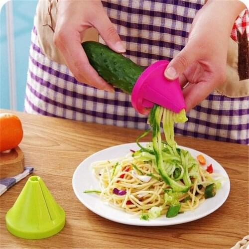 Hot Sale Kitchen Vegetable Grater Tools Funnel Model Spiral Slicer Vegetable Shred Device Cooking Salad Carrot potato Radish Cut
