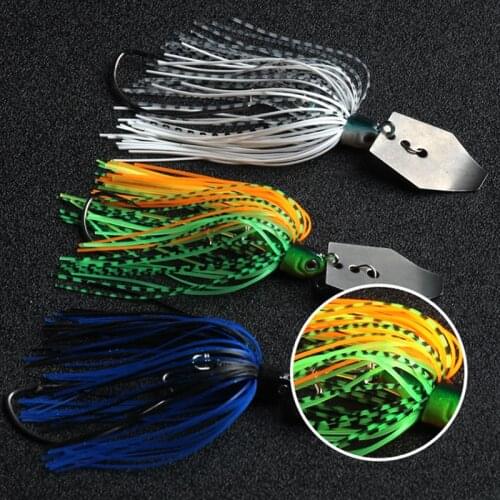 AS 1PC 12g Chatterbait Fishing Lure Spinnerbait Fishing Accessories Artificial Pike Fish Bait pesca Fishing Tackle for Bass Pike