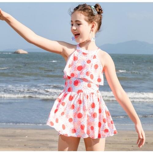 Girl swimsuit kids bathing suit children one pieces swimwear baby beach suit for 6-13 years old wholesale or retail