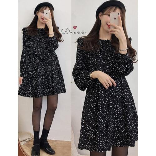 S-XL Plus Size New Spring Dress Girls Boho Autumn Female Vintage Dress Party oversize long Sleeve Women Dresses Robe Vestido