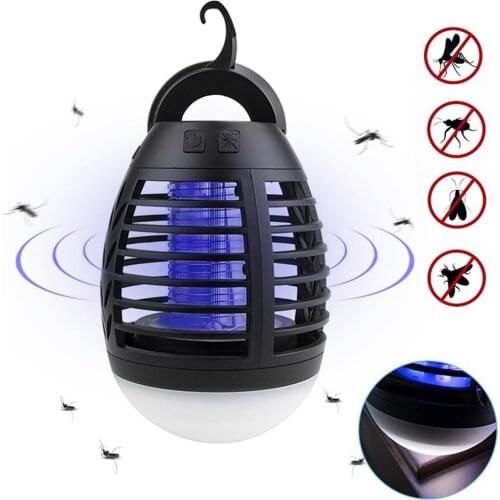 USB Charging Summer Home Outdoor Camping Waterproof Mosquito Trap Killer Lamp cordles rechargeable design allow the camping lamp