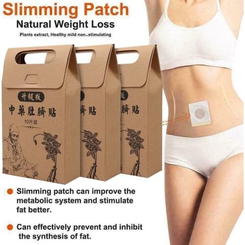 30PCS HOT Burning Fat Sticker Slimming Diets Weight Loss 10x Storngest Slim Patch Pads Detox Adhesive Sheet Face Lift Tool