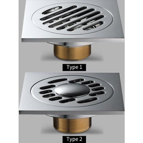 Floor Drain Anti-Odor Shower Drain Anti-clogging Hair Stopper Catcher Sink Strainer Drain Protectors Bathroom Toilet Tub Tile