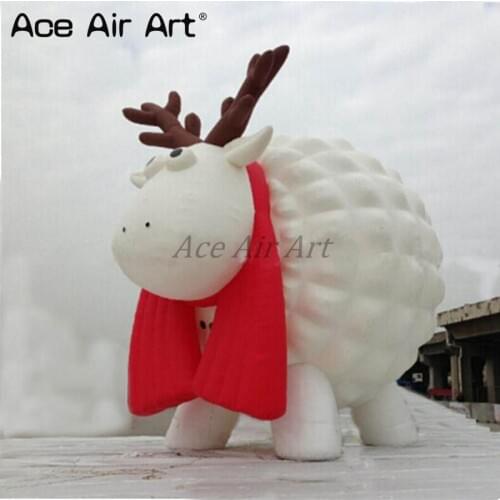 Newest promotion model inflatable British sheep replica,jumbuck model for event decoration by Ace Air Art