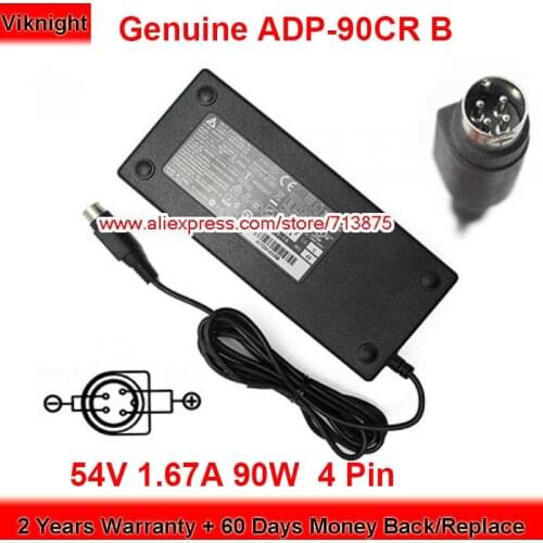 Genuine Delta ADP-90CR B 90W Charger 54V 1.67A AC Adapter ADP-90DR B 4 Pin Power Supply