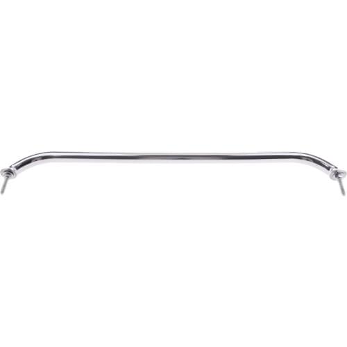 316 Stainless Steel Handrail 24 inch 600mm Grab Rail Handle Polished w/ Stud for Marine Yacht/RV, Silver