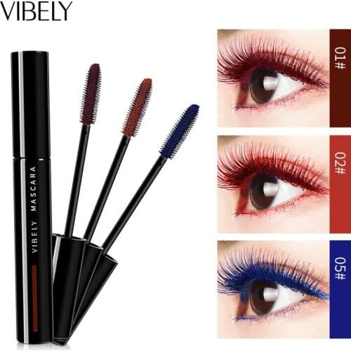 5 Colors Mascara Waterproof Quick-drying Curling Lengthening Lashes Makeup Eye Cosmetics Tool Maquiagem Wholesale TSLM2