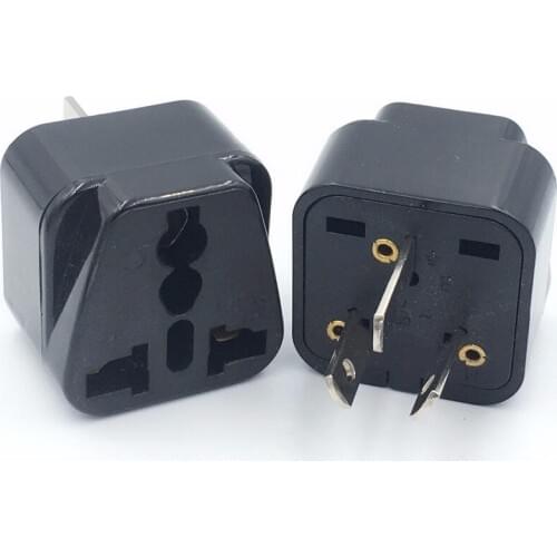 Universal Japan CN US Plug Adapter International AU UK EU To US American Travel Electrical Plug Converter Power Adapter Socket