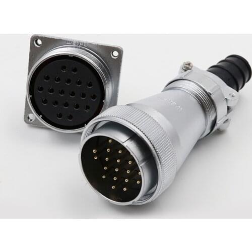 WF48 TI+Z Power Signal Waterproof Circular Aviation Socket Plug Wire Panel M48 Connector LED Machinery Car 5 7 20 27 38 42 Pin
