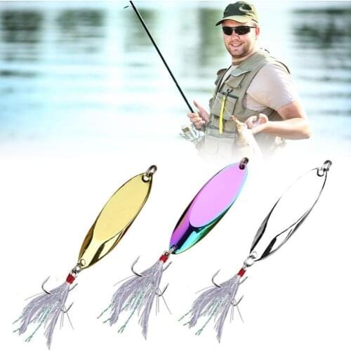 1pcs Zinc Alloy Oblique Cut Sequin Bionic Fake Bait 2.5-42g Rotating Scoop Hard Bait Sequin Artificial Fake Bait