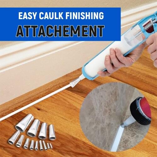 14pcs Caulking Finisher Stainless Steel Glue Nozzle Sealant Caulk Nozzle Glue Remover Scraper Finishing Tools