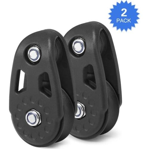 Pulley Blocks for Kayak 2 PCS Kayak Slide Rail Anchor Trolley Kit Pulley Blocks for Kayak Canoe Boat