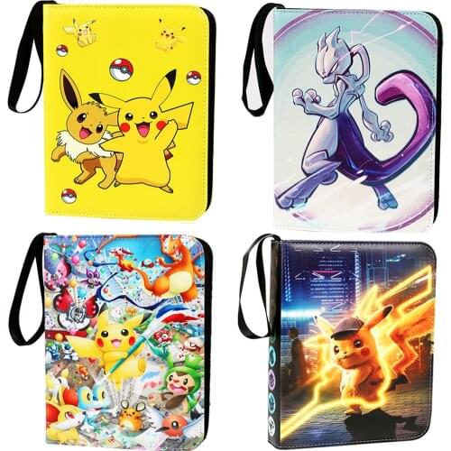 9 Styles 200/400 Pokemon Double Pocket Binder Cards Collectors Album Anime Game Card Portable Storage Toy Gift for Kid