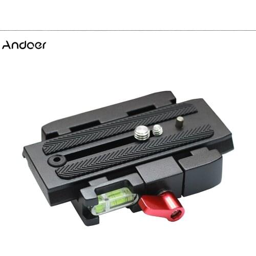 Andoer Quick Release Clamp Adapter+Quick Release Plate P200 Compatible for Manfrotto 501 500AH 701HDV 503HDV Q5