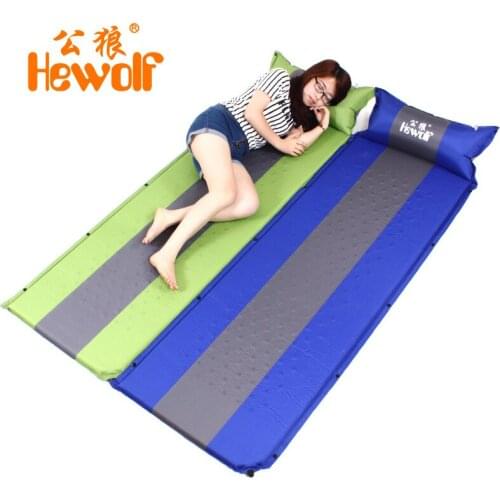 Hewolf outdoor automatic filling air cushion camping supplies 200*65*3cm memory foam pad moisture proof
