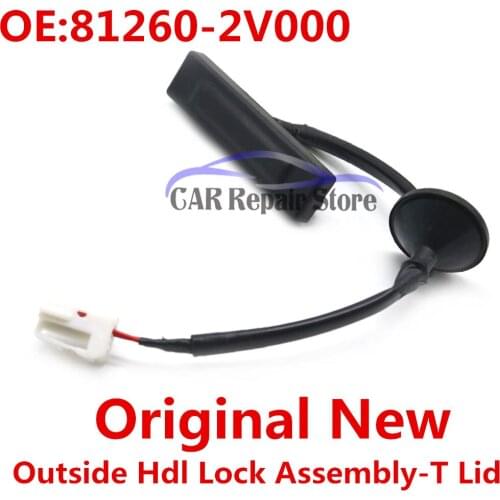 Car Part 81260 2V000 Original New OEM Outside Hdl Lock Assembly-T Lid OEM 81260-2V000 For 2012-2017 Hyundai Veloster w/o Camera