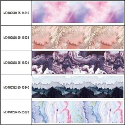 Free Shipping16mm,22mm,25mm Marble Ribbon Grosgrain Ribbon/ Elastic Band For handmade bow Party Gift Wrapping 50Yards/Roll