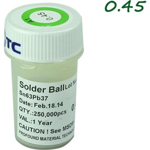 BGA Solder Balls PMTC leaded balls 250K 0.45mm