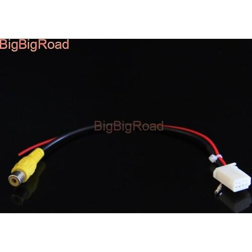 BigBigRoad Car Rear View Parking Camera Adapter Connector Wire 4pins For Mazda CX5 CX-5 CX 5 cx7 2013 2014 2015 2016