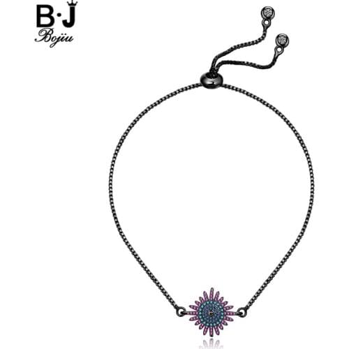 BOJIU Bracelets For Women Snake Chain Bracelet Fashion Expression Crystal Adjustable Womens Bracelet Wrist Decorations BC71