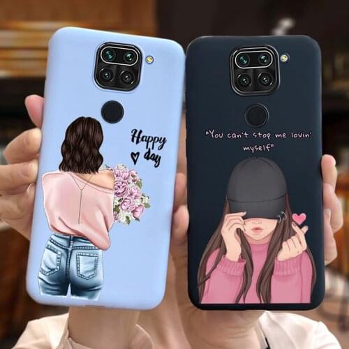 For Xiaomi Redmi Note 9 Case 6.53" Cute Literary Style Phone Case For Redmi Note 9 note9 Cover Case M2003J15SC Bumper Fundas