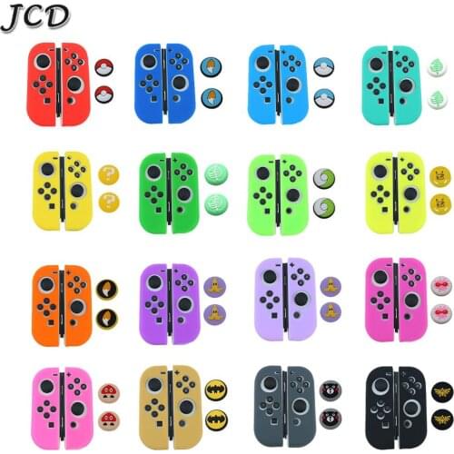 JCD for Nintend Switch Joycon Cover Solft Silicone Case with Thumbstick caps for Nintendo Switch Controller Grip Joy-con Cover