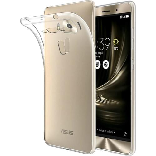 For Asus Zenfone 3 Deluxe ZS550KL Transparent Soft TPU Ultra thin Clear Phone Protective Back Cover for Zenfone 3 Deluxe ZS570KL
