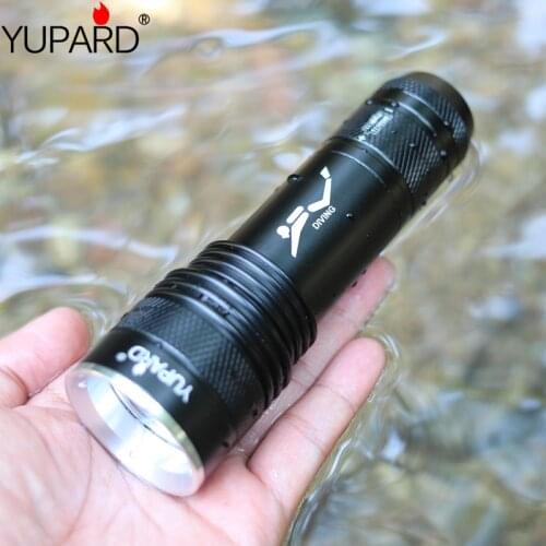 Fishing scuba diving flashlight 26650 XML-T6 L2 underwater uv lamp worklight fill light torche waterproof torch flashlight 18650