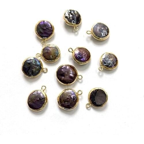 Beautiful Colorful Gradient Color Pearl Material Round Shape Small Pendant Classic Ocean Fashion Beach Style DIY Jewelry Charm