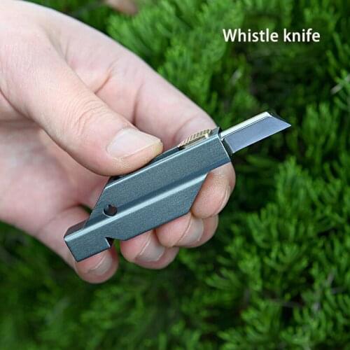 Mini Whistle Knife Multi-function Tool Outdoor Survival Whistle Portable Demolition Express Knife
