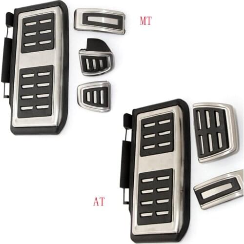 MT/AT Car Pedal Covers For VW GOLF 7 GTi MK7 Lamando POLO A05 Passat B8 Skoda Rapid Octavia 5E 5F A7 2014