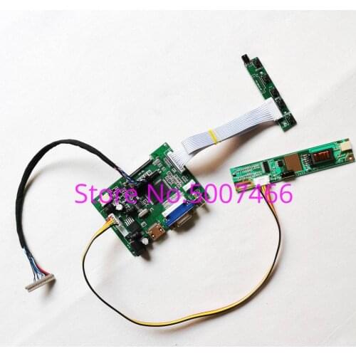 Fit LP133X7-H2CC/K2QT/M2XT/N2AC/P2IB/Q2CC 20-Pin LVDS 2AV+VGA 13.3" 1CCFL inverter 1024*768 display controller card DIY kit