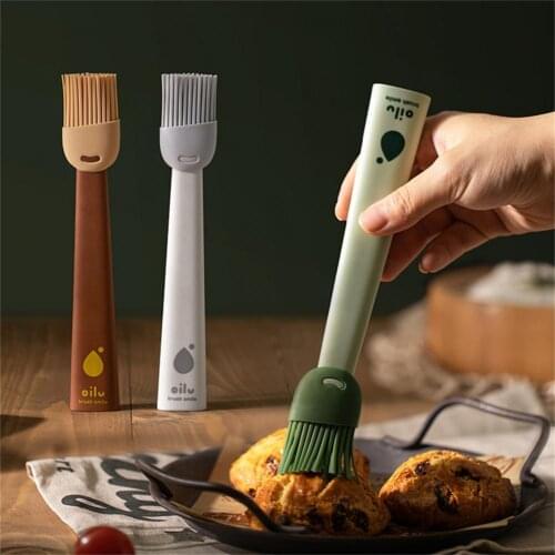 Protable Novelty Fashionable Cute Cooking Oil Brush Non-greasy BBQ Brush Upstanding for Restaurant